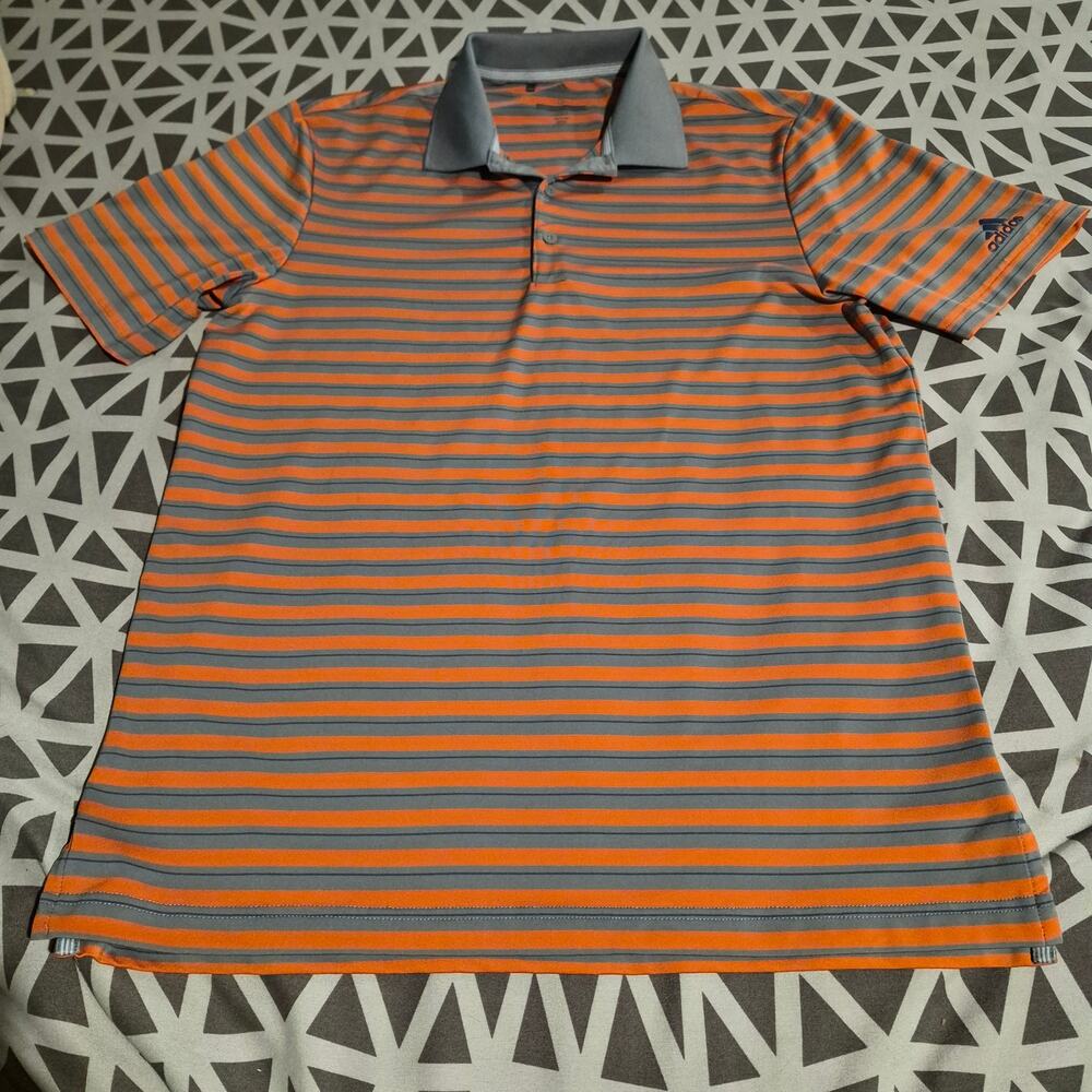 Adidas Golf Men’s Striped Polo Shirt - Size Small